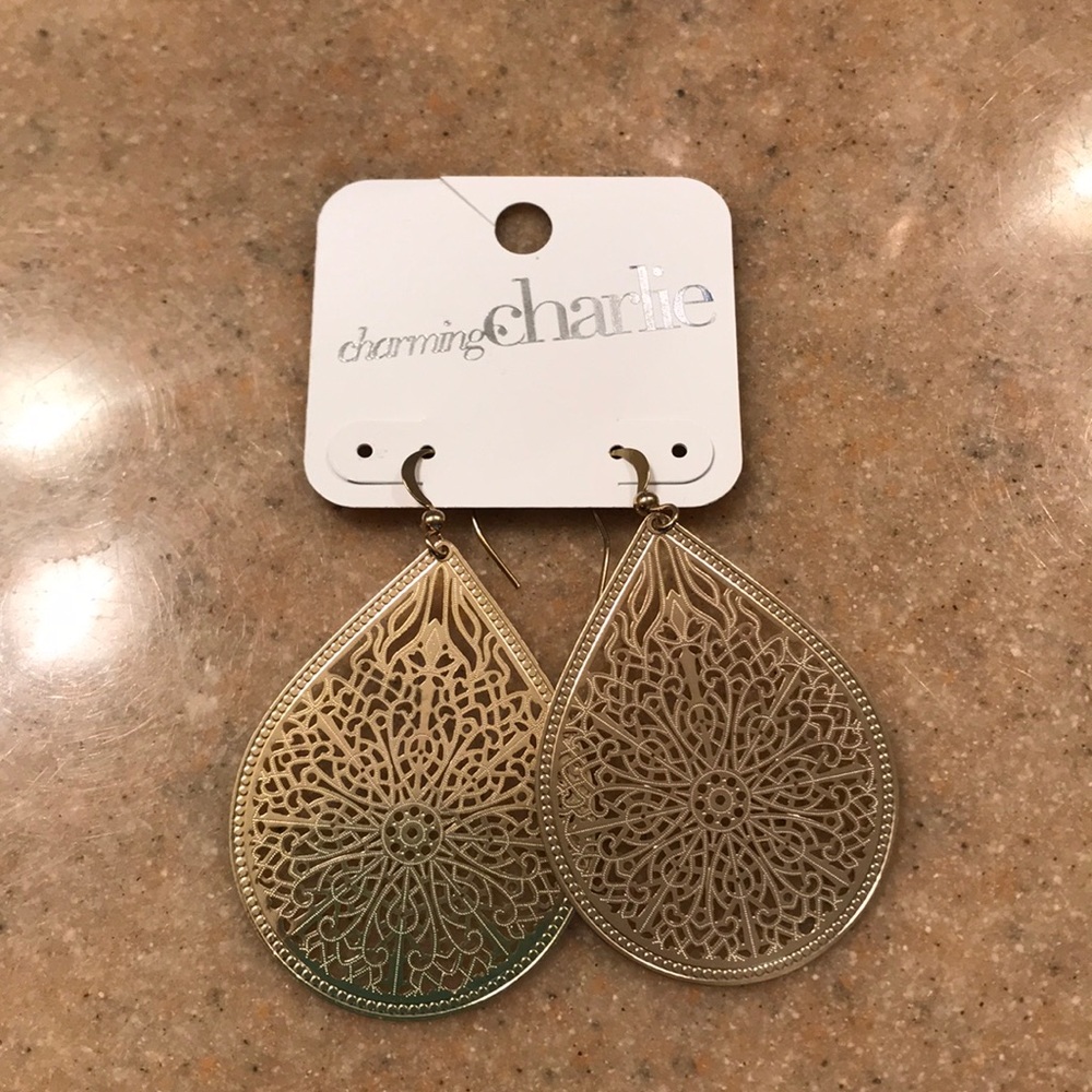 Charming Charlie gold earrings